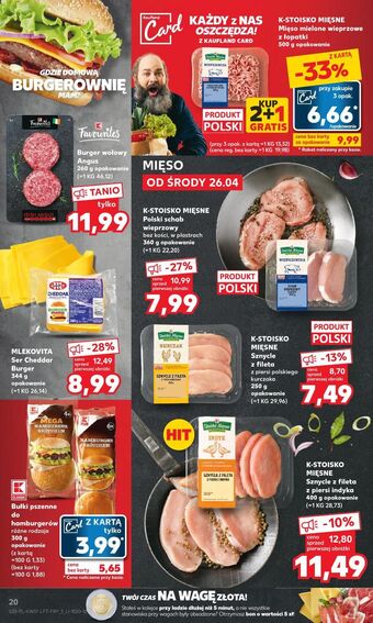 Kaufland Mięso mielone wieprzowe z łopatki stoisko mięsne oferta