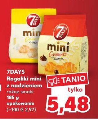 Kaufland Mini rogaliki z nadzieniem kakaowym 7 days oferta