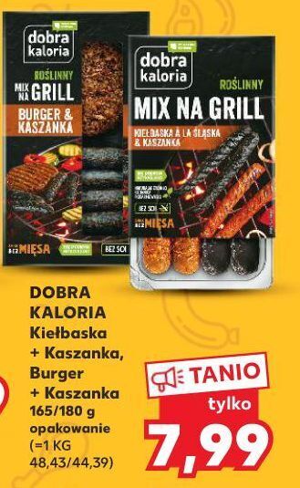 Kaufland Burger i kaszanka na grill dobra kaloria oferta