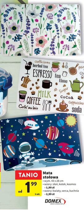 Intermarche Mata stołowa 43 x 28 cm serca domex oferta
