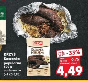 Kaufland Kaszanka popularna masarnia krzyś oferta