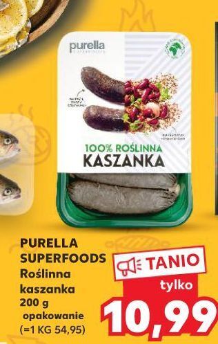 Kaufland Kaszanka roślinna purella superfoods oferta