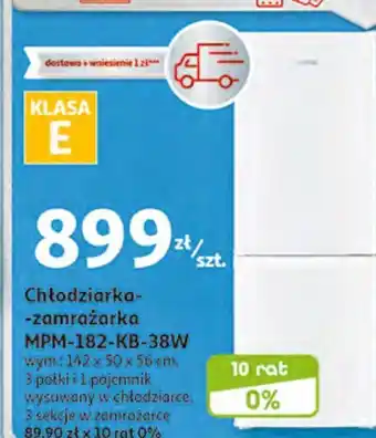 Auchan Chłodziarko zamrażarka 182-kb-38w mpm product oferta