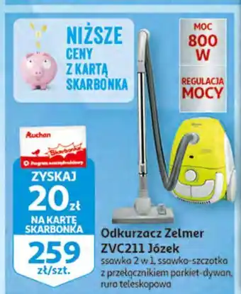 Auchan Odkurzacz zvc211 józek zelmer oferta