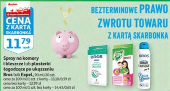 Auchan Spray na komary i kleszcze bros oferta