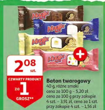Auchan Batonik z masy twarogowej o smaku waniliowym magija oferta