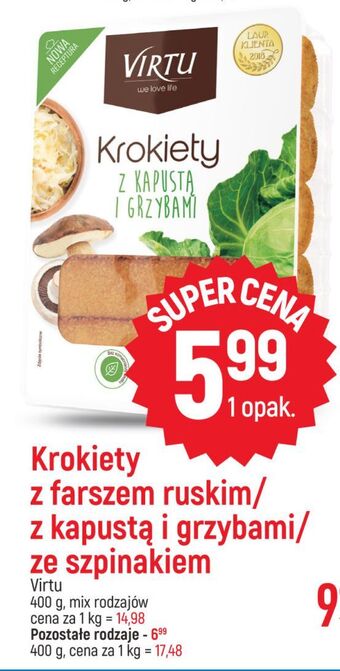 E.Leclerc Krokiety z farszem ruskim virtu oferta
