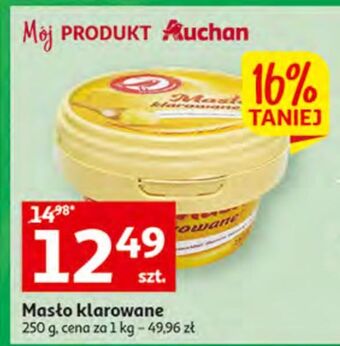 Auchan Masło klarowane auchan różnorodne (logo czerwone) oferta