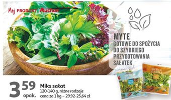 Mix sałat z rukolą auchan