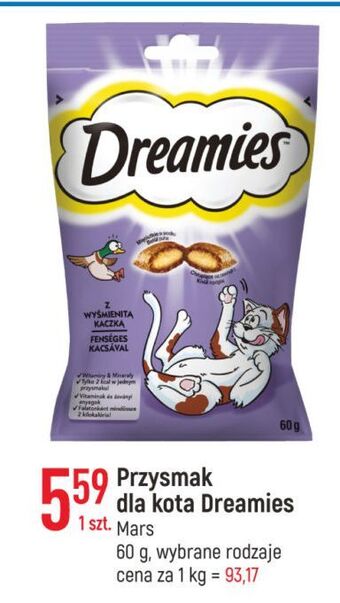 E.Leclerc Przysmak dla kota z kaczką dreamies oferta
