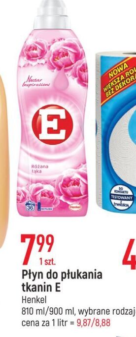 E.Leclerc Płyn do zmiękczania tkanin różana łąka e nectar inspirations oferta