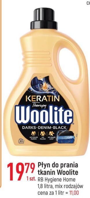 E.Leclerc Płyn do prania dark woolite keratin oferta