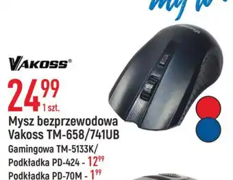 E.Leclerc Mysz bezprzewodowa silent tm-741ub vakoss oferta