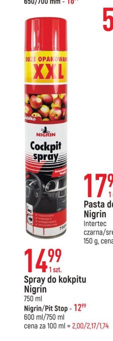 E.Leclerc Spray do kokpitu green apple nigrin oferta