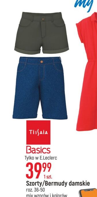 E.Leclerc Szorty damskie 36-50 tissaia oferta
