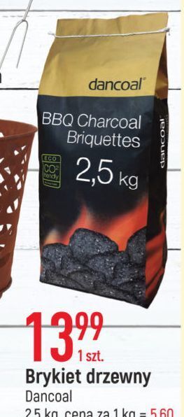 E.Leclerc Brykiet węgla drzewnego dancoal oferta