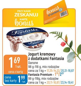 E.Leclerc Jogurt z mleczną czekoladą danone fantasia oferta