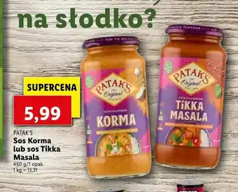 Lidl Sos Korma lub sos Tikka Masala oferta