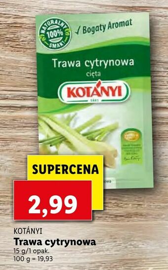 Lidl Trawa cytrynowa oferta