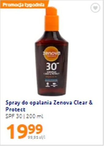 Action Spray do opalania Zenova Clear & Protect SPF 30 | 200 ml oferta