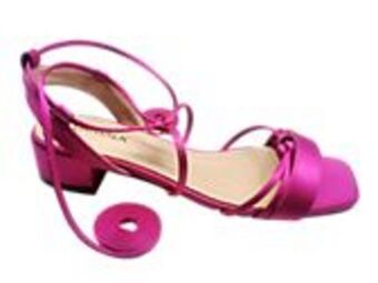 Deichmann Wiązane sandały damskie catwalk w kolorze fuksji oferta