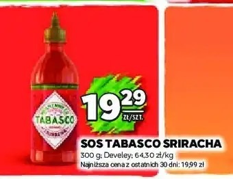 Biedronka Sos tabasco sriracha oferta