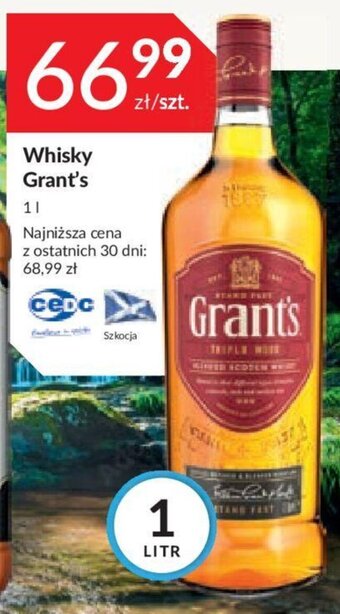Stokrotka Whisky Grant's 1l oferta
