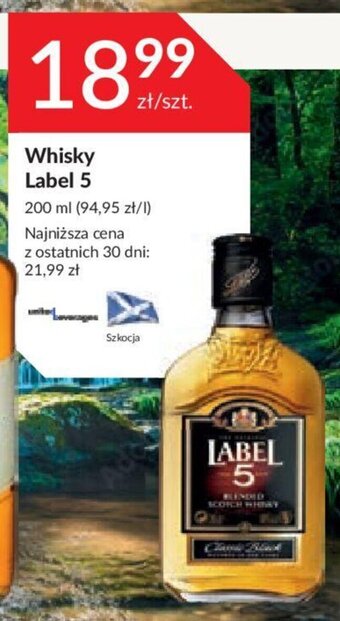 Stokrotka Whisky Label 5 200ml oferta