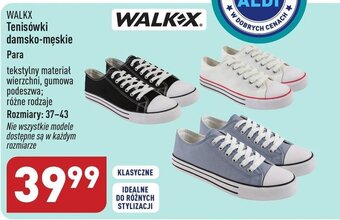 ALDI WALKX Tenisówki damsko-męskie oferta