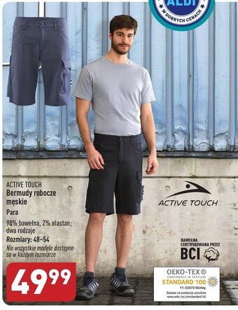ALDI ACTIVE TOUCH Bermudy robocze męskie oferta