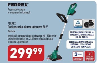 ALDI FERREX® Podkaszarka akumulatorowa 20 V oferta