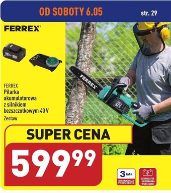 ALDI FERREX Pilarka akumulatorowa z silnikiem oferta