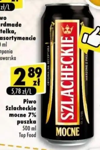 Premium Nasz Sklep Piwo Szlacheckie mocne 7% puszka 500ml Top Food oferta