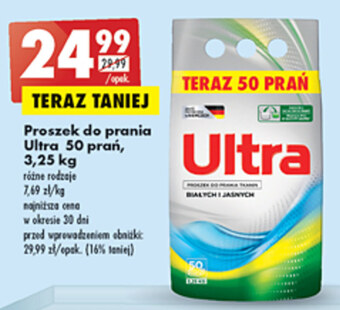 Biedronka Proszek do prania ultra oferta