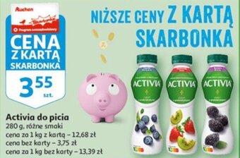 Auchan Activia do picia 280 g oferta