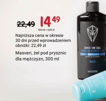 Rossmann Masveri, żel pod prysznic dla mężczyzn, 300 ml oferta