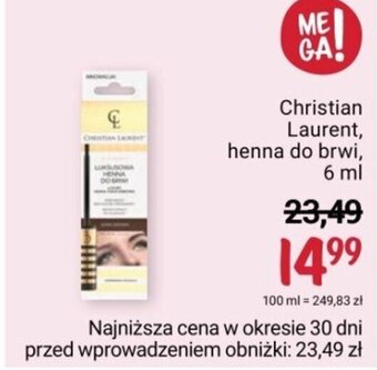 Rossmann Christian Laurent, henna do brwi, 6 ml oferta