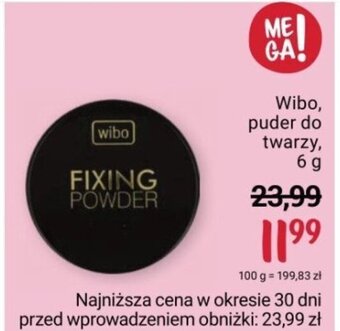 Rossmann Wibo, puder do twarzy, 6 g oferta