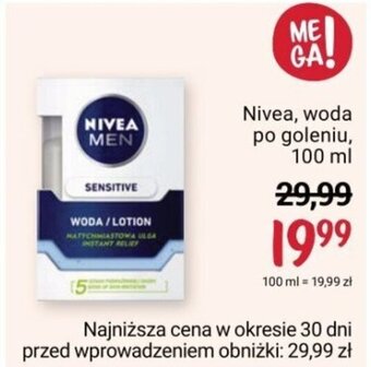 Rossmann Nivea, woda po goleniu, 100 ml oferta