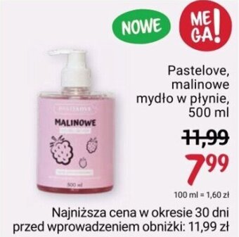 Rossmann Pastelove, malinowe mydło w płynie, 500 ml oferta
