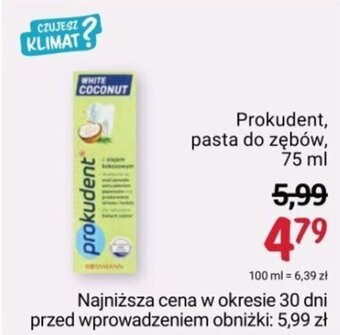 Rossmann Prokudent, pasta do zębów, 75 ml oferta