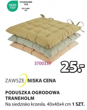 JYSK PODUSZKA OGRODOWA TRANEHOLM 40x40x4 cm oferta