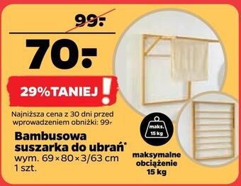 Netto Bambusowa suszarka do ubrań oferta