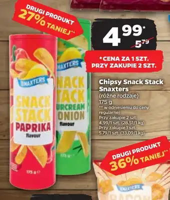 Netto Chipsy snack stack snaxters oferta