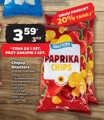 Netto Chipsy snaxters oferta