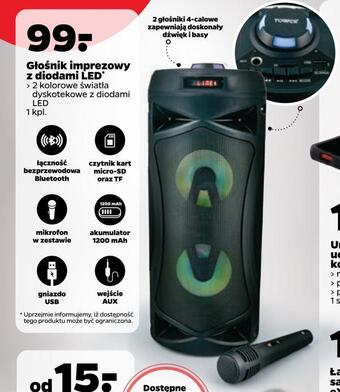 Netto Głośnik imprezowy z diodami led oferta