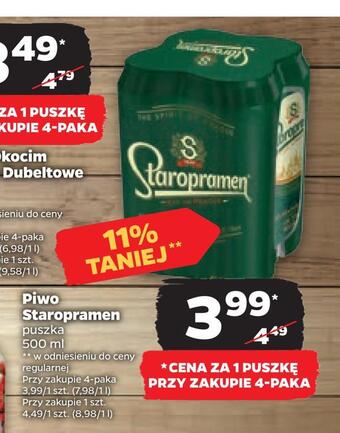 Netto Piwo staropramen oferta