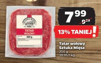Netto Tatar wołowy sztuka mięsa oferta