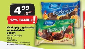 Netto Biszkopty z galaretką w czekoladzie dellovi oferta
