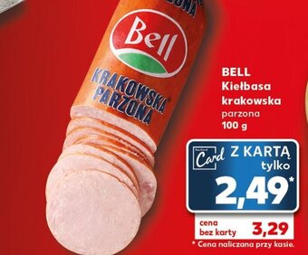 Kaufland Bell Kiełbasa krakowska parzona 100g oferta